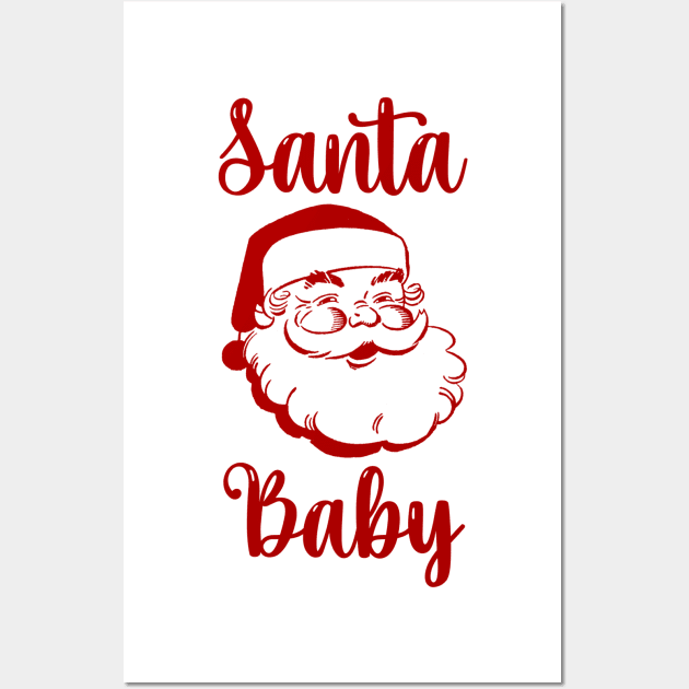 Santa Baby Wall Art by BlackCatArtBB